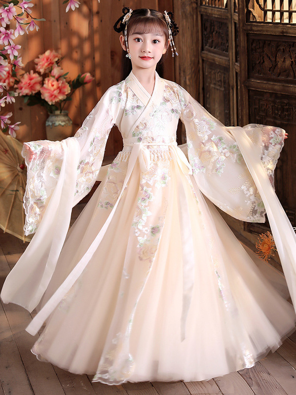 New Hanfu Gown Cute Baby Girl in Fairy Dress in 2024